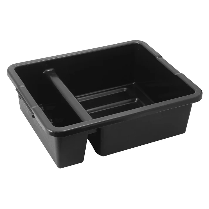 Heavyweight Polypropylene Divided Bus Box - Black