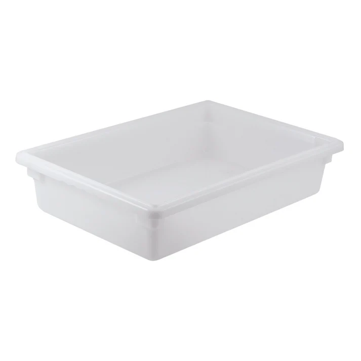 Food Storage Box, White Polypropylene - Full, 6"