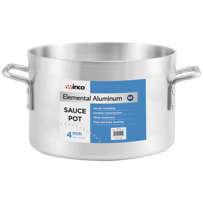 Elemental Aluminum, 8 Qt Sauce Pot, 4mm