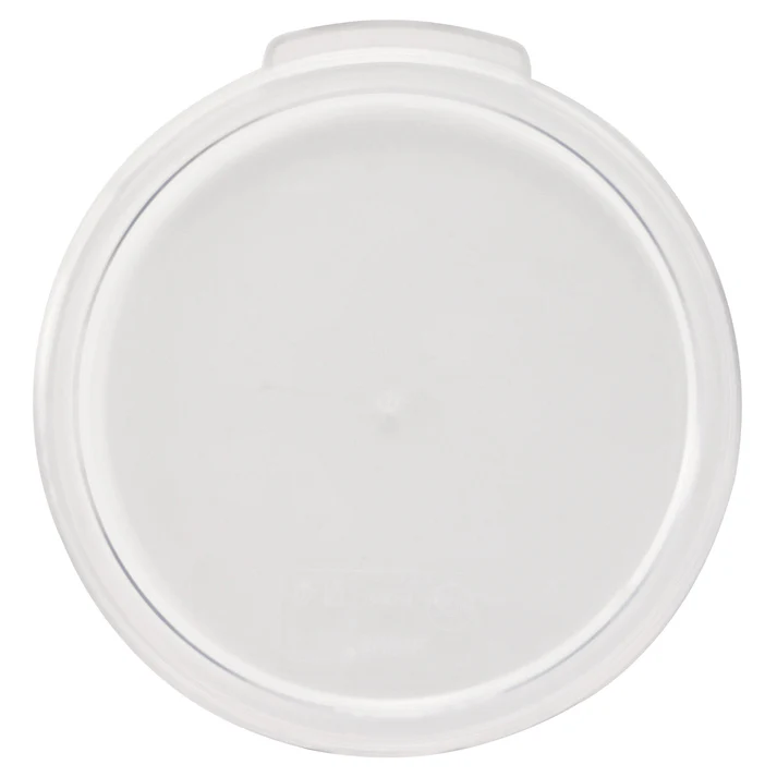  Round Storage Container Cover, Clear Polycarbonate - 6 | 8 Quart