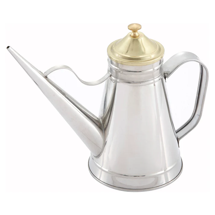 24 oz Oil Can with Brass Cover