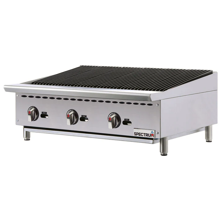Spectrum Gas Charbroiler, 36" Wide, Natural / LP