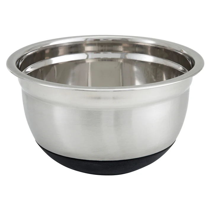 Mixing Bowl, Silicone Base, Stainless Steel - 3 Quart