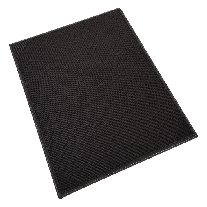 Single-View Menu Cover - Black, 8-1/2" x 11"