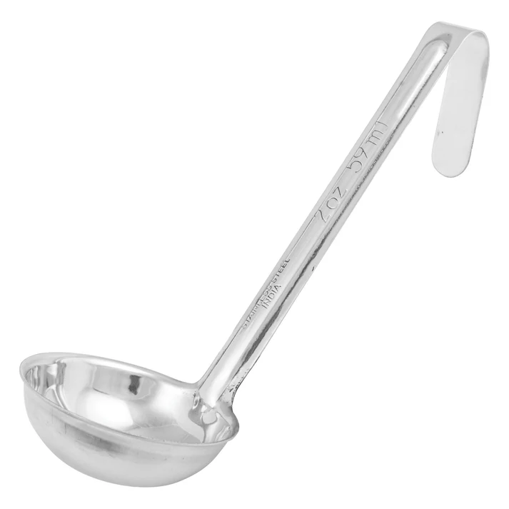 One-Piece Stainless Steel Ladle with 6" Handle - 2 oz