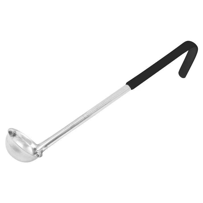 Winco Prime One-Piece Ladle, Stainless Steel, Color Handles - 1 oz
