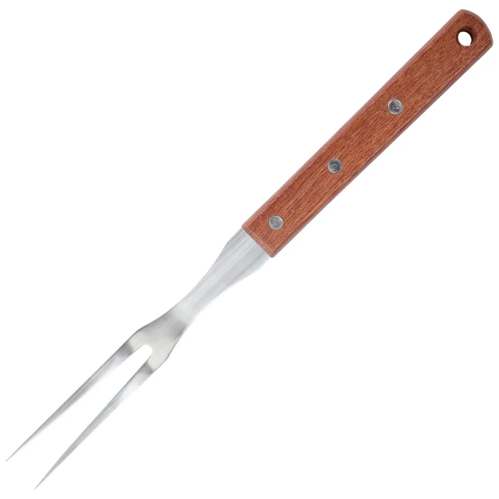 Pot Fork with Wooden Handle - 21-7/8"