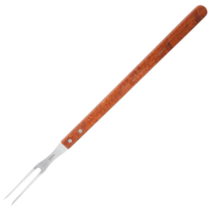 Pot Fork with Wooden Handle - 12-5/8"