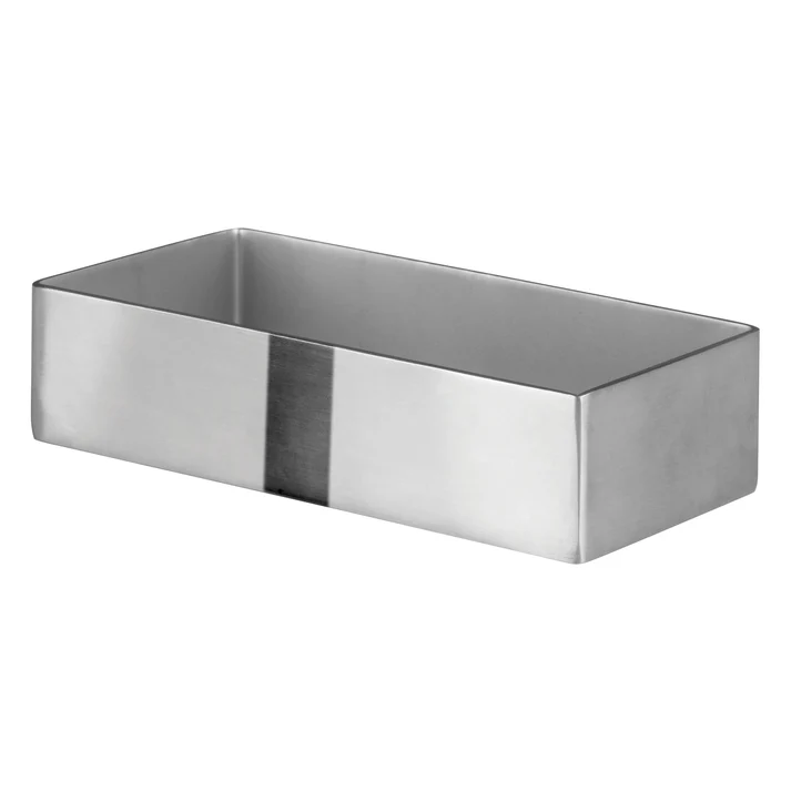 Rectangular Sugar Packet Holder, Stainless Steel