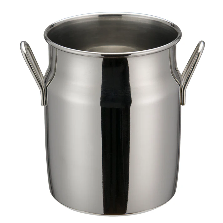  Mini Milk Can, Stainless Steel - 3-1/8" x 4"