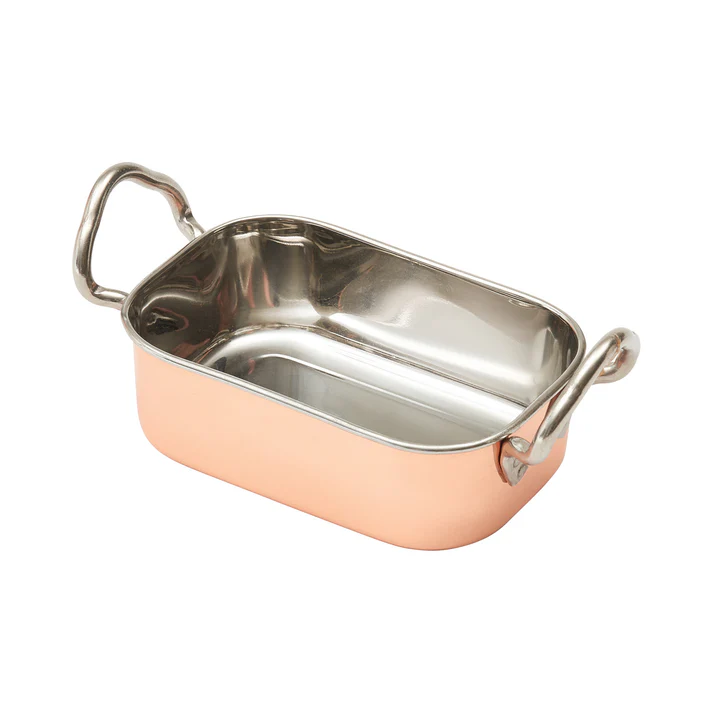 Mini Roasting Pan, Copper-Plated - 5" x 3-3/8"