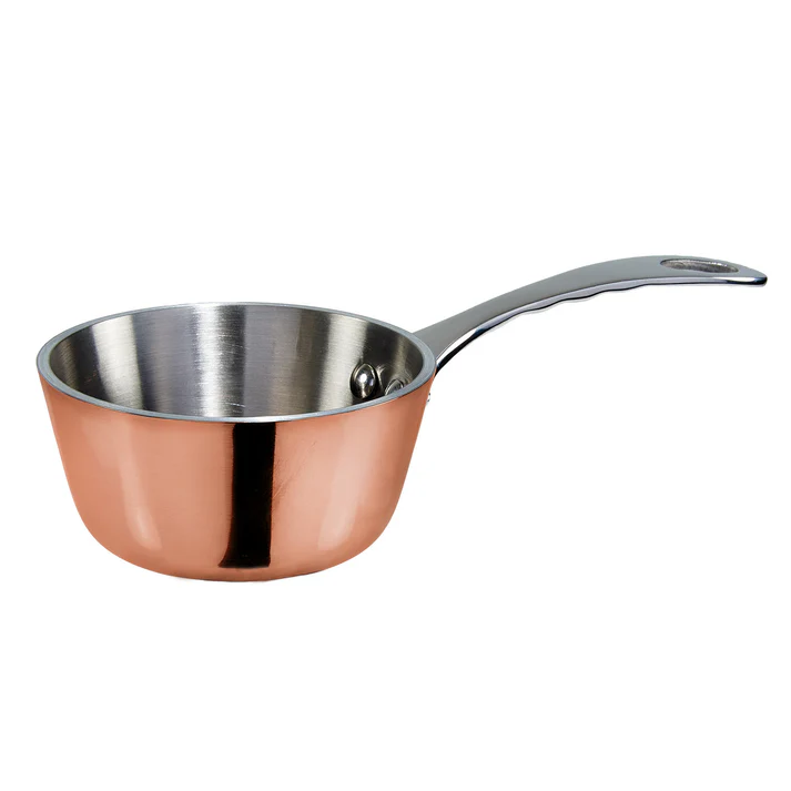 Mini 3" Saucier, Copper Plated, 5 oz