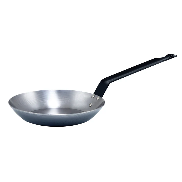 French Style Fry Pan, Polished Carbon Steel (Spain) - 10-3/8"