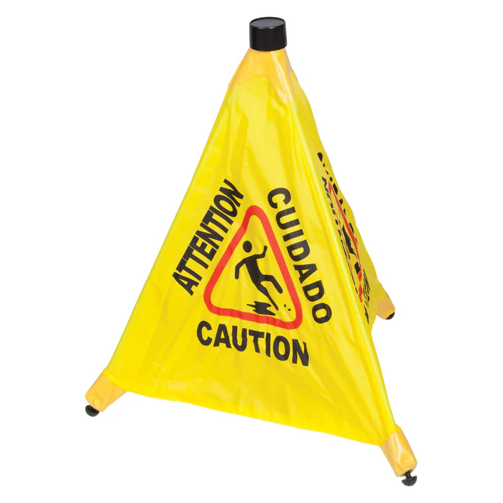 Caution Sign, Pop-up Safety Cone
