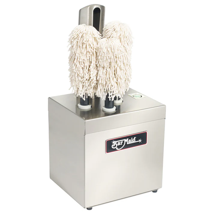 Bar Maid Glass Polisher with 3 Polishing Heads
