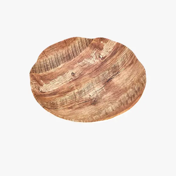 WOOD MATT STONE SERVICE PLATE 21CM