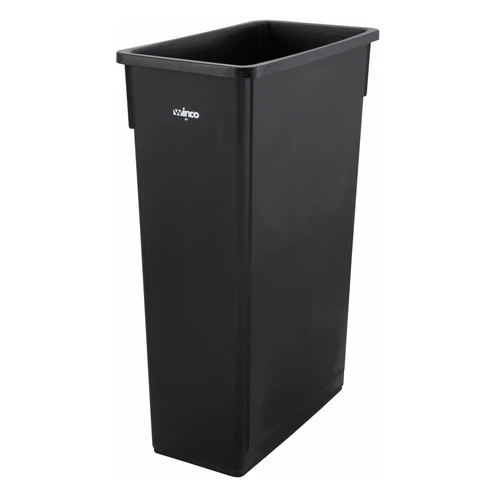 23 Gallon Slender Trash Cans - Black