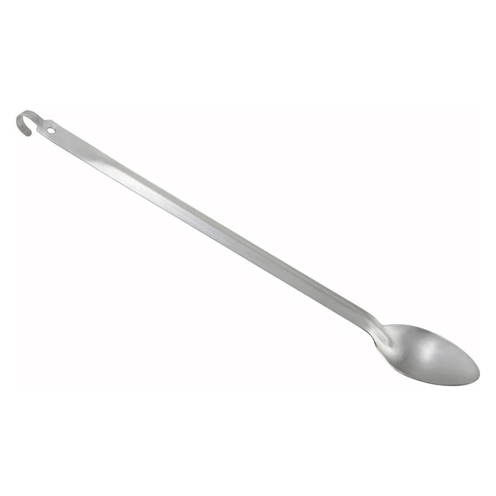 21" Heavy-Duty Basting Spoon with Hook, 2mm - Solid