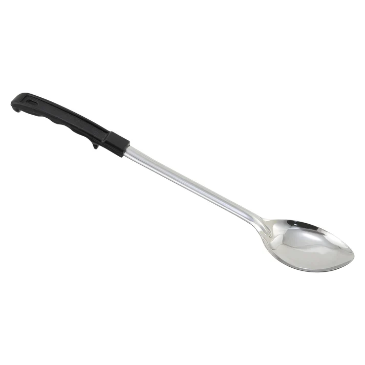 Winco Prime Basting Spoon with Stop-Hook ABS Handle - Solid, 15"