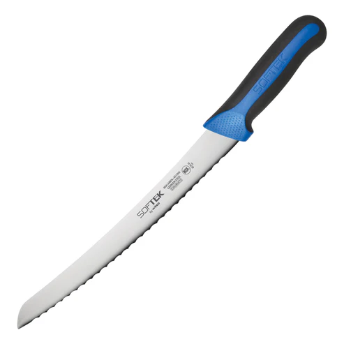 Sof-Tek 9-1/2" Bread Knife, Curved, Wavy Edge