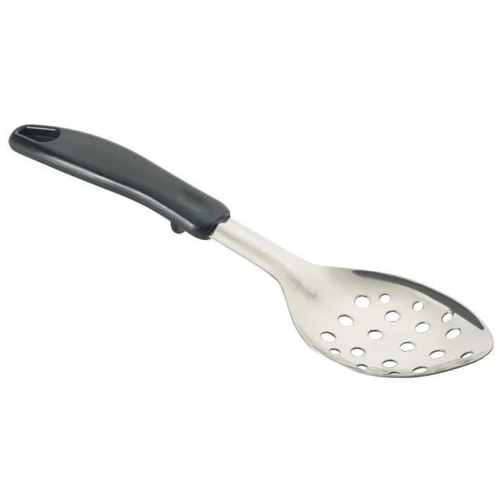 Basting Spoon with Stop-Hook Polypropylene Handle - Perforated, 11"