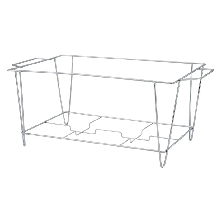 Wire Stand for Full Size Steam Pans with Supports for 2 Fuel Cans