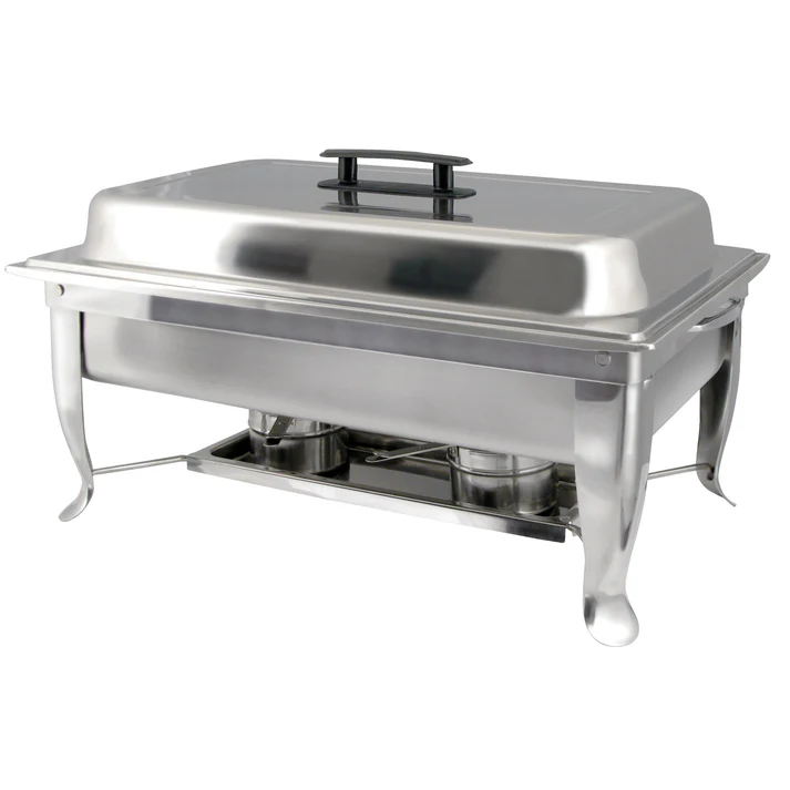  Bellaire 8 Quart Full-Size Chafer, Folding Frame, Stainless Steel