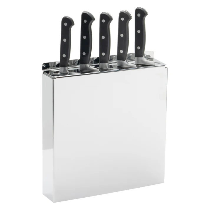 - 7-Slot Wall-Mount Knife Rack