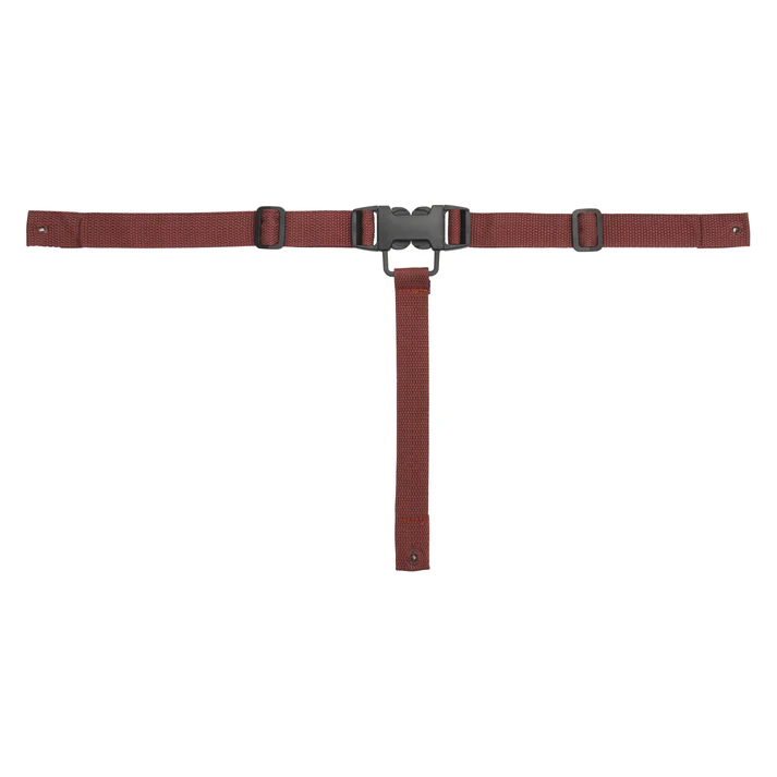 High Chair Straps, Includes: 2 Pc Seat Belts & 1 Pc Center Strap, Garnet