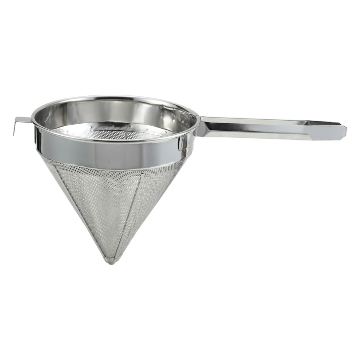 Stainless Steel China Cap Strainer - 8", Fine