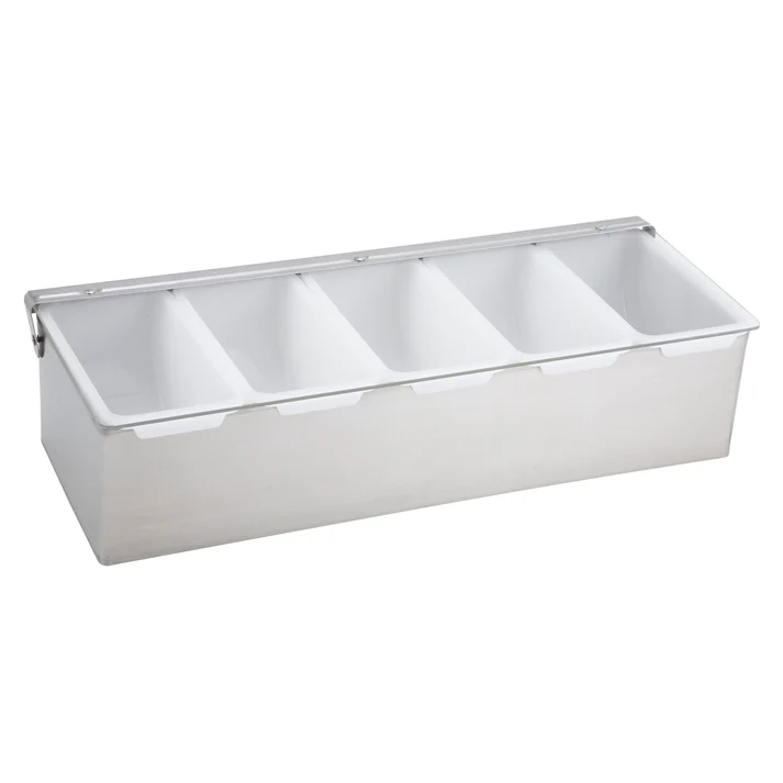 Condiment Holder with Stainless Steel Base - 5