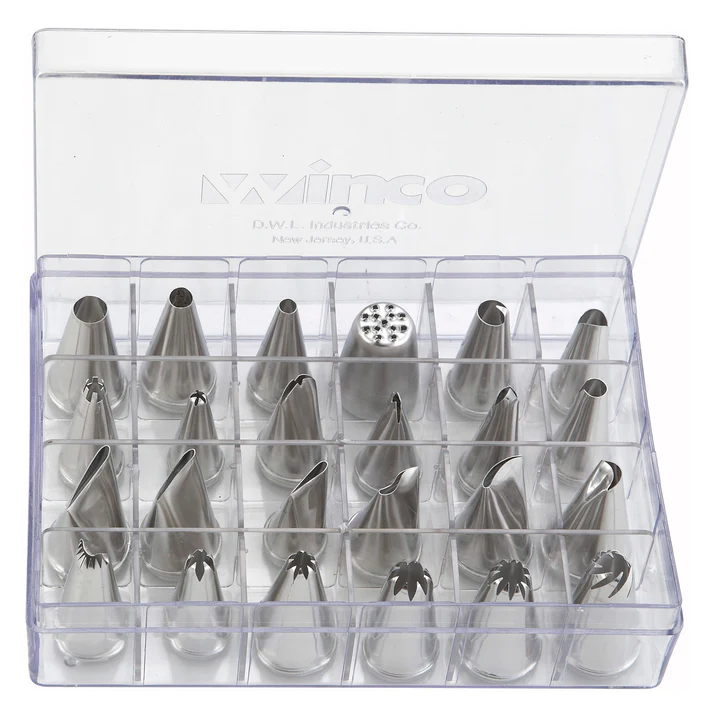 Cake Decorating Set, 24 Tips, Stainless Steel