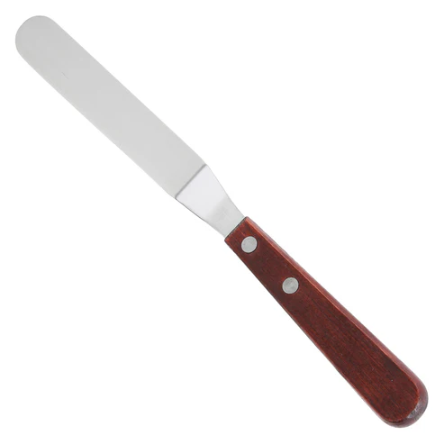 Spatula with Offset, Wooden Handle - 3-3/8" x 3/4"