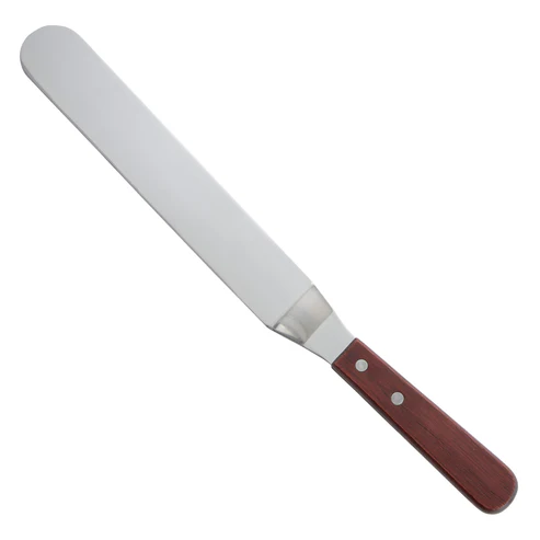 Spatula with Offset, Wooden Handle - 8-3/8" x 1-1/2"