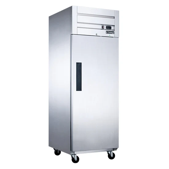  Commercial Single Door Top Mount Refrigerator in Stainless Steel