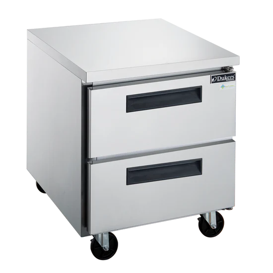 2-Drawer Undercounter Commercial Refrigerator in Stainless Steel