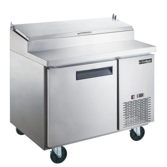 Commercial Single Door Pizza Prep Table Refrigerator