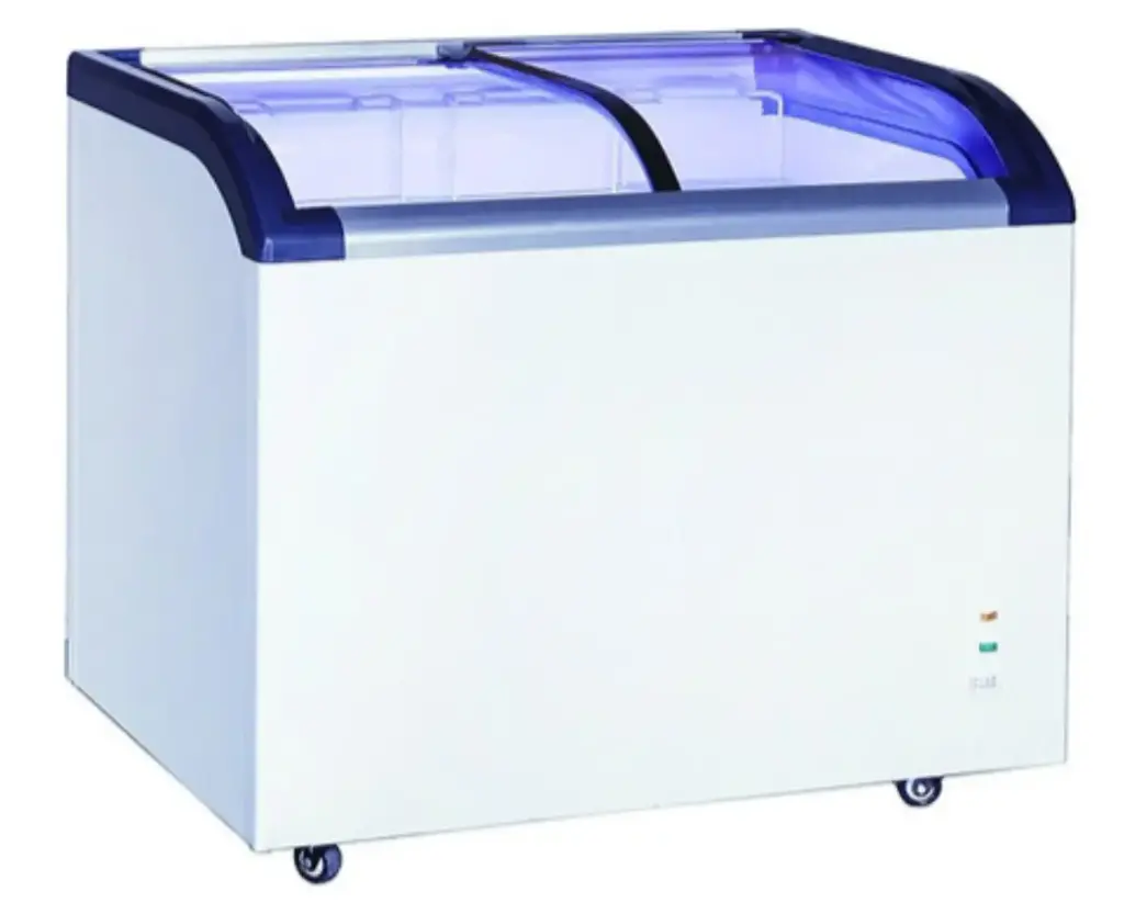 Curved Sliding Doors Chest Freezer