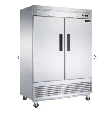 2-Door Commercial Refrigerator in Stainless Steel