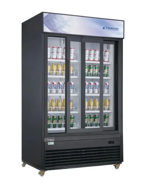 DUKERS Glass Sliding Door Commercial Merchandiser