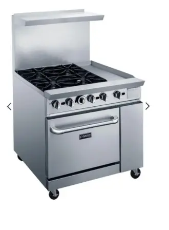 DUKERS 36" Gas Range & 12" Griddle