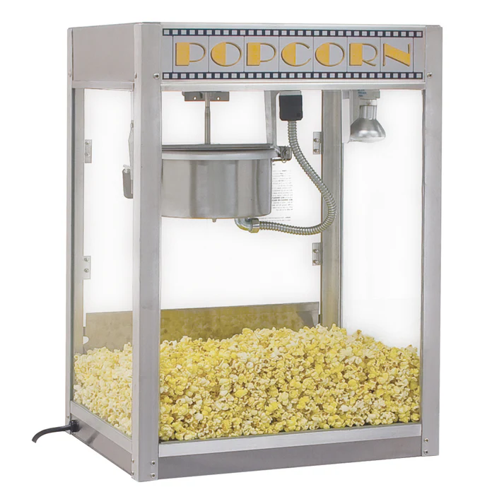 BenchmarkSilver Screen PopcornMachine- 8 ozKettle,120v