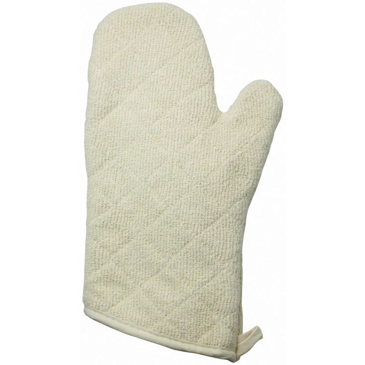 Oven Mitt, Terry Cloth, Silicone Lining / 13"