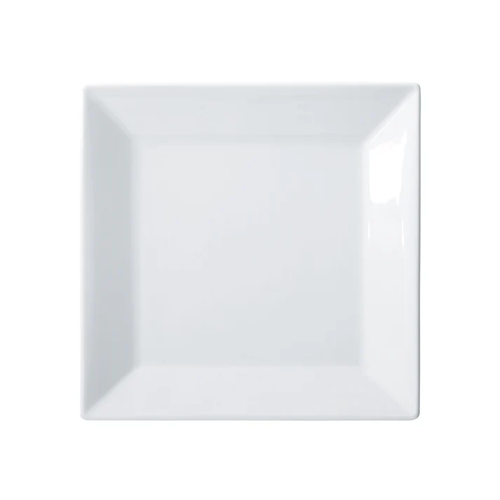 Royalsquare Square Plate, White Porcelain, 12 Pieces/Case / 12"