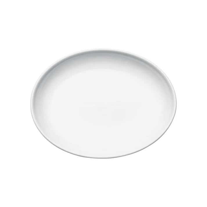 Brechia Coupe Oval Platter,  White Porcelain, 24 Pieces/Case / 13"