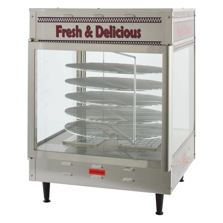  BenchmarkUSA Humidified Rotating Pizza Display Warmer - 18"
