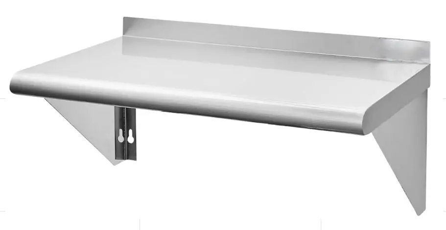 Wall Mount Shelf with 1.5" Lid Up. 18GA.430S/S / 12" x 36
