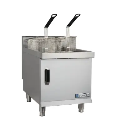 [TCF30L] Eurodib TCF30L Full Pot Countertop Gas Fryer w/ 30 lbs Capacity, 2 Baskets, 4 Burners, LP Gas 