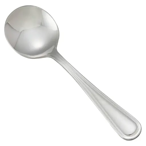 [0021-04] Continental Bouillon Spoon, 18/0 Extra Heavyweight
