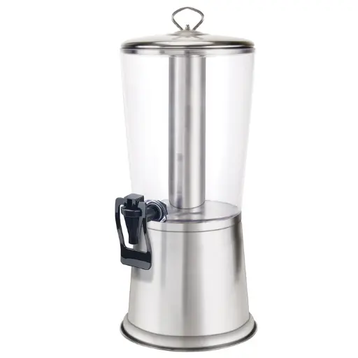 [904]  Cold Beverage Dispenser with Ice Core and Hands-Free Faucet